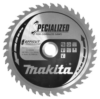 Sågklinga E-12223 Makita Tct Efficut 40T 165Mmx20mm