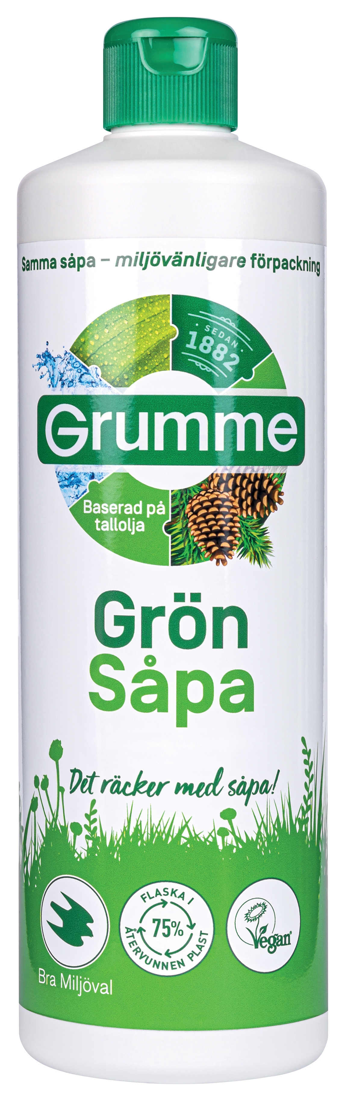 Såpa Grumme Flytande Grön 0,75l