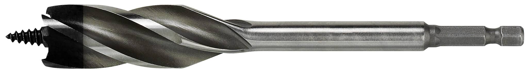 Träspiralborr Hss 1/4 18mm Längd 155mm med Hss Spets