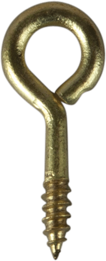 Skruvögla 1 Mässing 15x6mm 8st