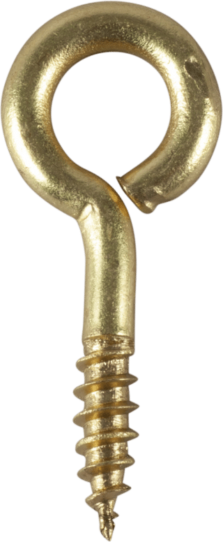 Skruvögla 1 Mässing 20x8mm 6st Utg