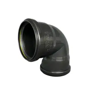 Böj Ht-PP Svart 2 Muffar 110x90gr