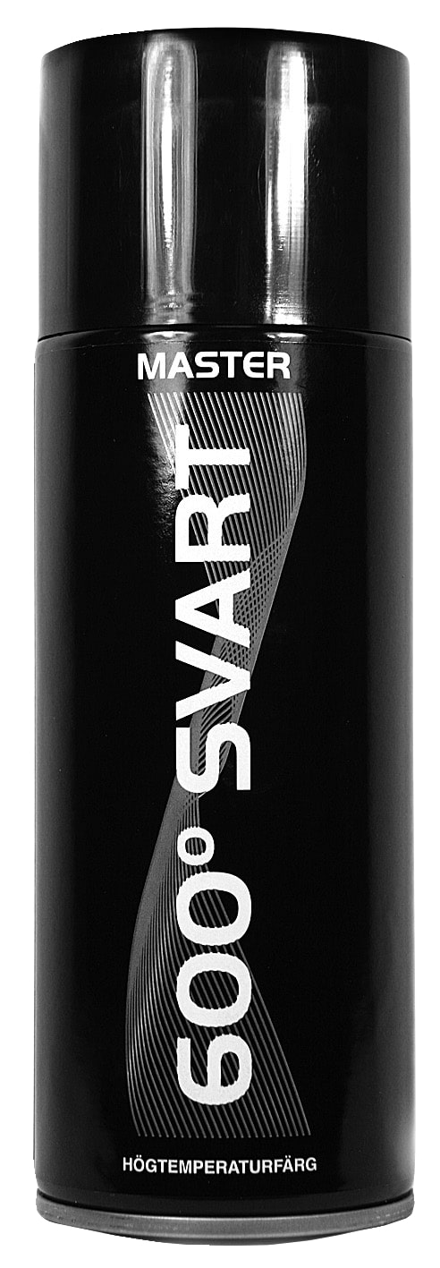 Sprayfärg 1023 Värmebeständig Master 600 Svart 400ml