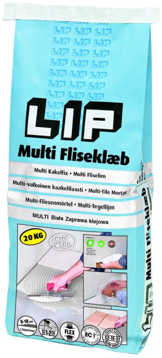 Fästmassa Lip Multi Kakelfix Vit 20kg