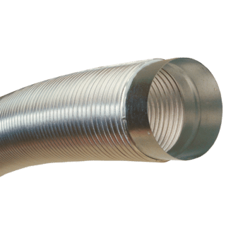 Alukanal med Muff D100mm 1,5m