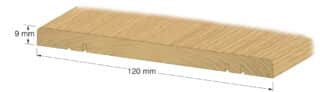 Tröskel Nr30 Lackad Ek 9x120Mm100cm