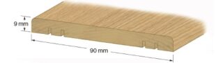 Tröskel Nr33 Lackad Ek 9x90mm 100cm
