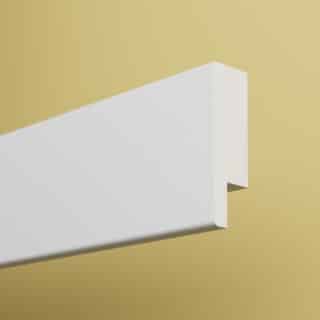 Kakellist Vitlackad MDF NCS S0502Y 2440x55x16