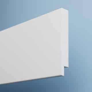 Kakellist Vitlackad MDF NCS S0502Y 2440x110x16
