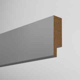 Kakellist Metallfärgad MDF 2440x55x16