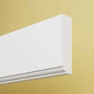 Ljusramplist Rak Vit MDF NCS S0502Y 2440x67x16