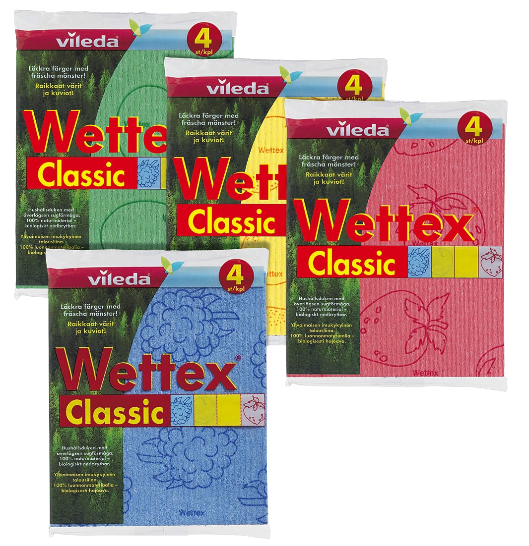 Svampduk Wettex Classic Sorterade Färger 4Pack
