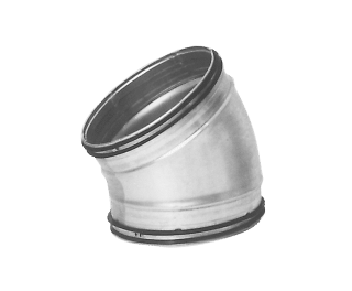 Rörböj Bu Ventilation Galvad 30gr 100mm