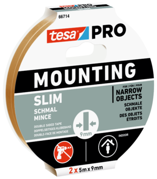 Monteringstejp 66714 Tesa PRO Slim 9mm 5m 2st