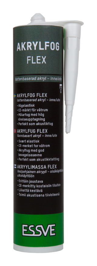 Akrylfog Flex - Högelastisk Premium Målarfog