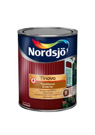 Träfasadfärg Tinova Tradition Ext 337 Black Utomhus 1l