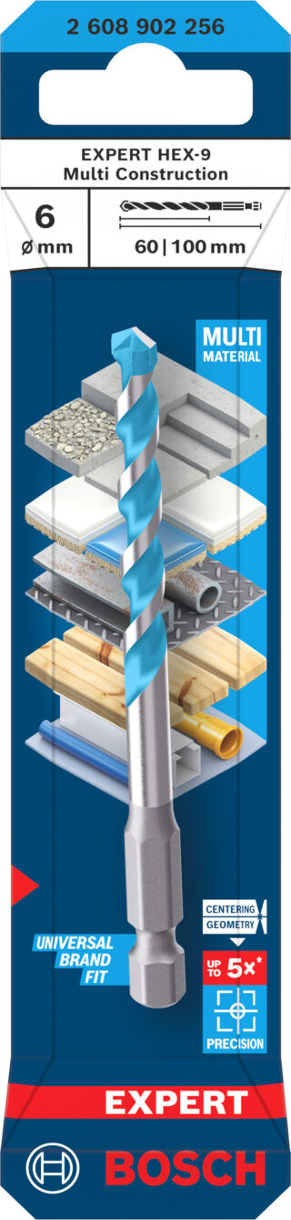 Expert Hex-9 Multi Construction-Borr för Maximal Precision Vid Borrning i Olika Material