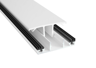 Mittprofil Plasttak Vit 10/16 4000mm