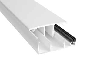Kantprofil Plasttak Vit 16mm 4000mm