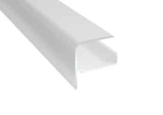 Framkantsprofil Plasttak Vit 16mm 5150mm