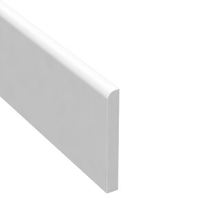 Täcklist Vit Plast 7x43mm